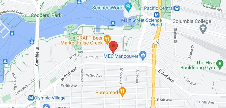 map of 1408 168 W 1ST AVENUE